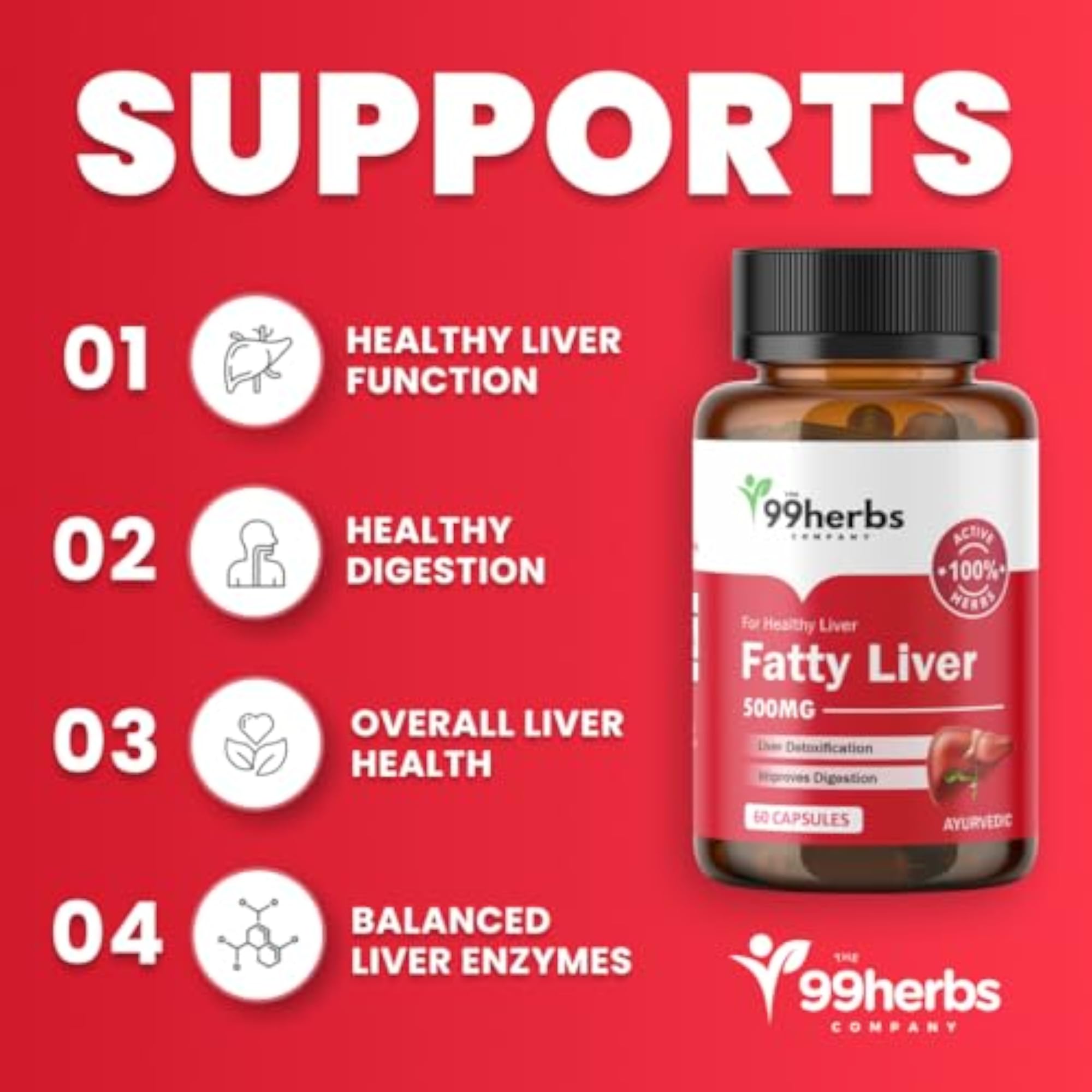 99 HERBS Fatty Liver Capsules
